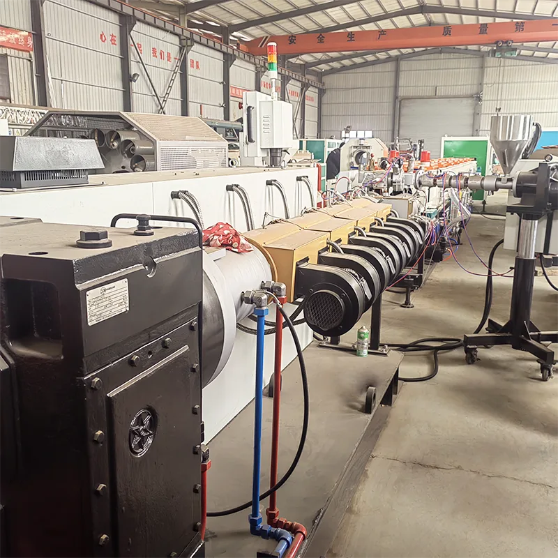 DEKUMA Second-hand HDPE 63mm Double Outlet Pipe Production Machine