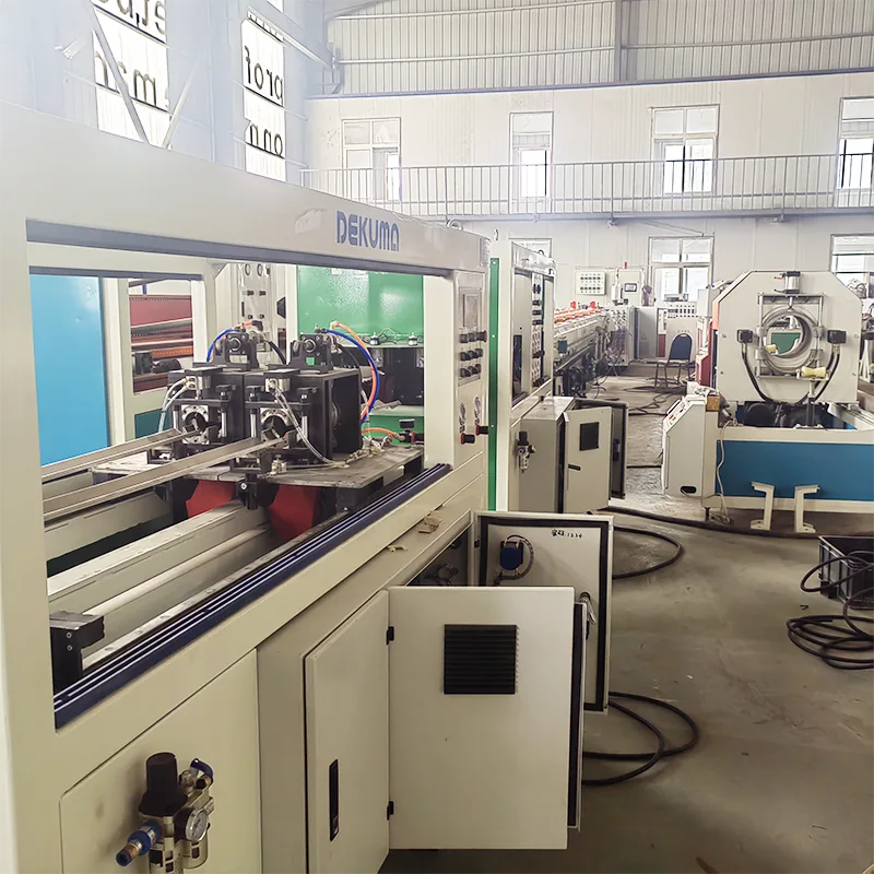 DEKUMA Second-hand HDPE 63mm Double Outlet Pipe Production Machine